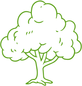 large healthy tree icon