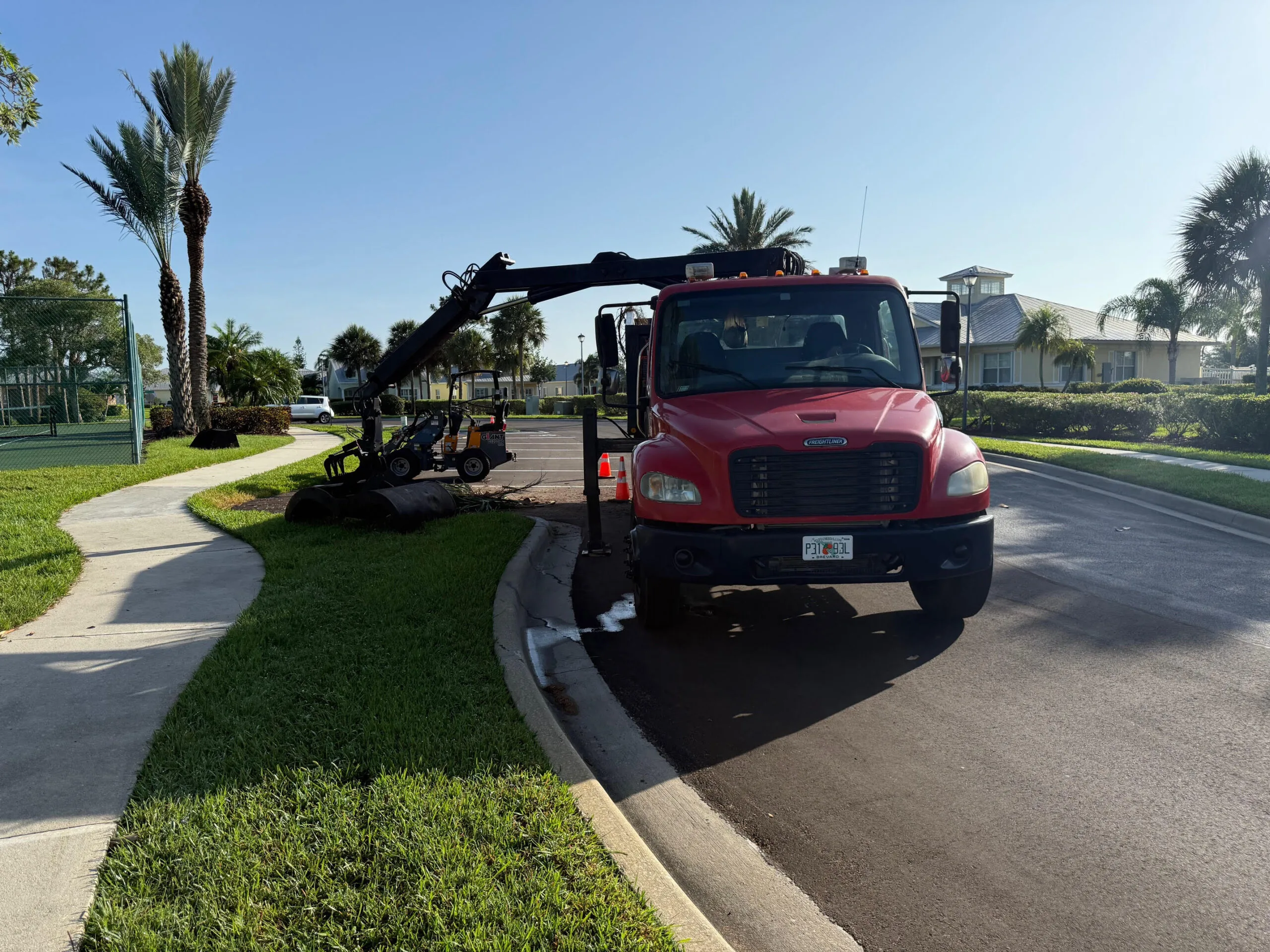 TR Lawn and Tree grapple truck